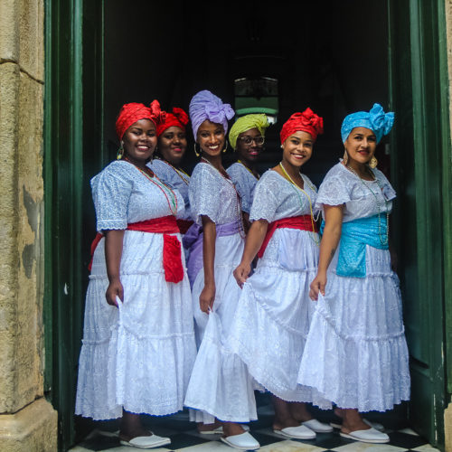 Baianas do Senac Pelourinho, Salvador, Bahia Foto: Amanda Oliveira.
