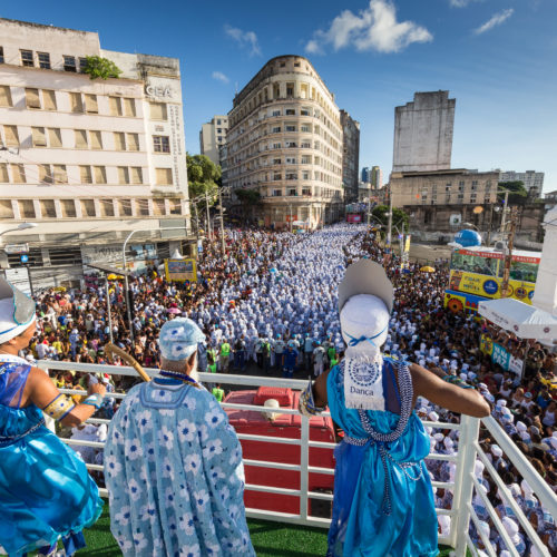 Afoxé Filhos de Gandhy. Campo Grande. Salvador Bahia. Carnaval de 2017. Foto: Fábio Marconi.
