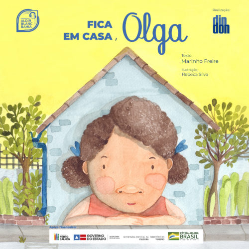 Livro infantil Fica em casa, Olga.